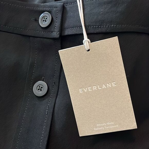 NWT Everlane Go Weave button down tank midi dress size 12 missing sash - Picture 11 of 12